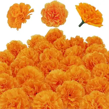 Umelé Kvety Nechtíka Lekárskeho Hodvábnej Látky Mesiačiky Dekorácie Nastaviť Orange Klinček Kvety Dekorácie