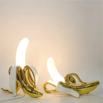Stolná Lampa Taliansko Banán Stolná Lampa Nočné Osvetlenie Led Spálňa Posteli Obývacia Izba Sklo Moderného Domova Svietidlá
