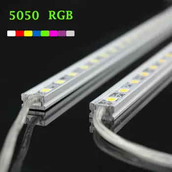 5X 30 LED RGB Farby SMD 5050 Pásy Gril Osvetlenie BAR Groove Ťažké, Pevné Nepremokavé lampy, Skrine indoor/vonkajšie