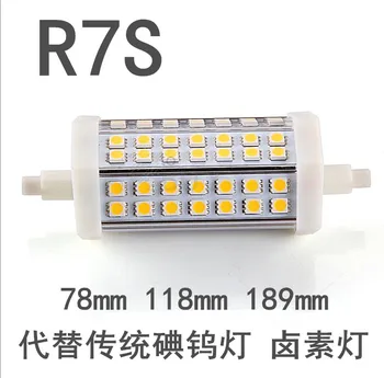 6pcs/veľa 85-265v 7w 9W 10w 12w 15w R7S led žiarovky smd 5050 LED kukurica svetlo floodlight chip teplá/studená biela doprava zadarmo