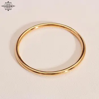 LESIEM Hot predaj zlata/rose gold color kúzlo náramok Jednoduché, nie-nezmysel kruhy náramok Šperky Európsky Štýl