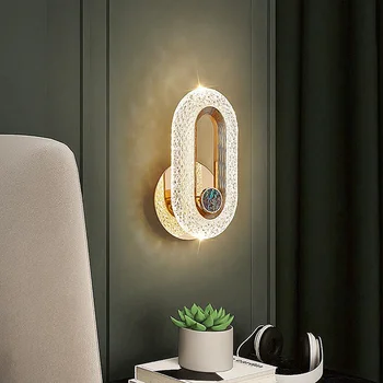 Moderné LED Nástenné Svietidlo Transparentné Akrylátové Vnútorné Osvetlenie Pre Výzdoba Domov Bar Posteľ, Nočné Svietidlá Nástenné svietidlo Pre Spálne Sconces