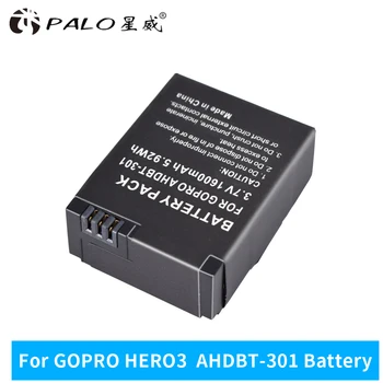 PALO nová batéria Gopro Hero 1+Batéria 3,7 V AHDBT-301 201 nabíjateľná Batéria prípade GOPRO3 AHDBT302 Akčné kamery príslušenstvo