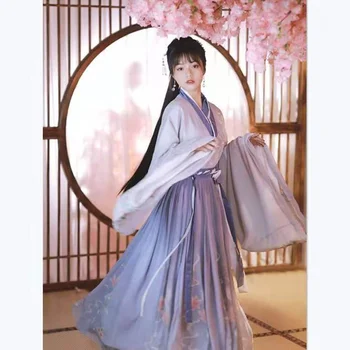 Staré Čínske Hanfu Tradičné Tang Princess Ženy Kostým Víla Šaty Ľudovej Emboridery Elegantné Ženy Festival Nastaviť