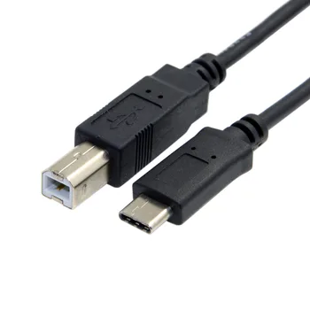 Jimier Cablecc USB 2.0 B Typ USB-C 3.1 Typu C Konektor Samec Dátový Kábel pre Mobilný Telefón & Notebook