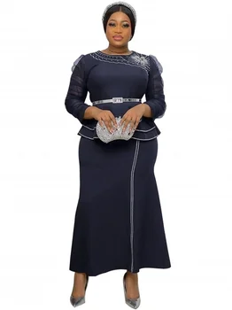 Dashiki Afriky Šaty Pre Ženy Vintage Dlhý Rukáv Morská Víla Sequin Maxi Šaty 2022 Bodycon Iskrivý Elegantný Lesklý Strana Večer