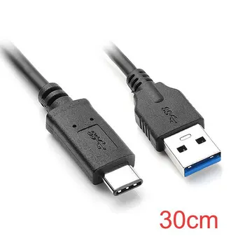 Cablecc 30 cm USB-C, USB 3.1 Typ C Samec na Štandardný Typ Muža Dátový Kábel pre Nokia N1 Tablet a Telefón & Notebook & Pevného Disku