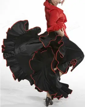 Veľké Volánikmi Flamenco Tanec Sukne Španielsky Ženy Fáze Tradície