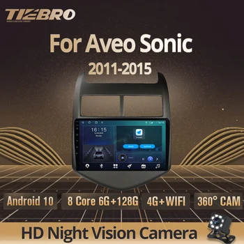 TIEBRO 2din autorádio Pre Chevrolet Aveo Sonic 2011 2012-2015 Rádio Kazetový Rekordér 2 Din Android 10.0 GPS Navigácie DVR DVD