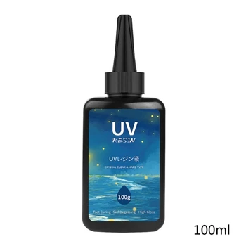 100ml UV Živice Vytvrdzovania Solárne Liek Slnečného žiarenia Aktivovaný Pevný Živice X3UD