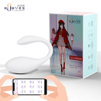 Wowyes V8 Swan Tvar App Bezdrôtové Diaľkové Ovládanie Neviditeľné Nosenie Vibrátor Klitorálny Mini Masér Láska Vajcia Sex Obchod Pre Ženy