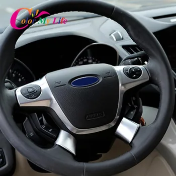 Farby Môjho Života Auto ABS Chrome Interiér Volant ochranný Kryt Výbava Nálepky na Ford C-MAX CMAX 2017 2018 Príslušenstvo