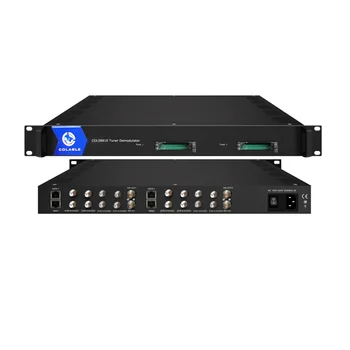 Profesionálne Dekodér 8 Prijímačov DVB-S2 ISDB-T, DVB-C príkon ASI IP pre Multiplexer CAM Ci Slot k dispozícii RF Demodulátor COL5881E