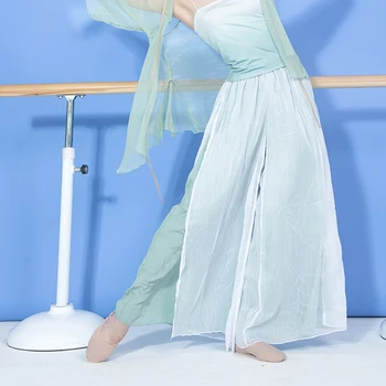 Klasického Tanca Nohavice Profesionálny Moderný Balet Tanečnej Praxi Širokú Nohu Voľné Nohavice Žena Elegantné Školenia Nohavice DWY6099