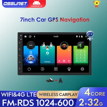 2 Din Android 11 car multimedia player, rádio s Dotykovým displejom a Gps stereo 7inch Jednotky Hlavu na Vw Nissian Toyota Kia AI Carplay