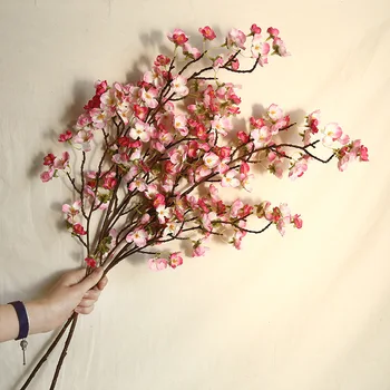 3KS/VEĽA simulácia cherry blossom pobočky 97 cm umelé zasadiť kvet domáce dekorácie cherry svadobný kvet falošné flores veniec