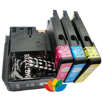 1 Celý set Kompatibilný HP 932XL 933XL kvalitné Atramentové Kazety pre Inkjetprinter Pro 6600 6100 6700 7110 7510 7610 7512 Tlačiareň
