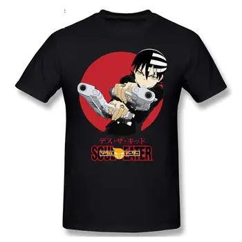Móda Grafické T-shirt Komiksu, Anime Soul Eater - Smrť Dieťa Krátky Rukáv Bežné Mužov O-krku, 100% Bavlna Tričká Tee Topy