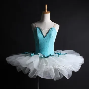 Profesionálne Balet Tutu Modrá Palacinka Klasického Baletu Trikot Tutu Tanečné Šaty Pre Dievčatá, Ženy Fáze Show Balet Kostým Dospelých