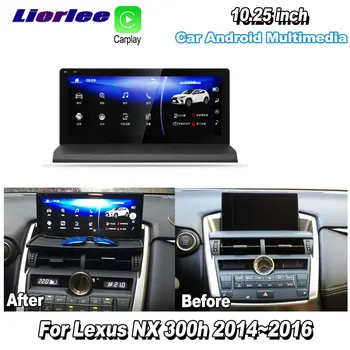 Auto Android Multimediálny Prehrávač Pre Lexus NX 300h 2014 2015 2016 GPS Navigačný Systém, Rádio Stereo HD Displej TV