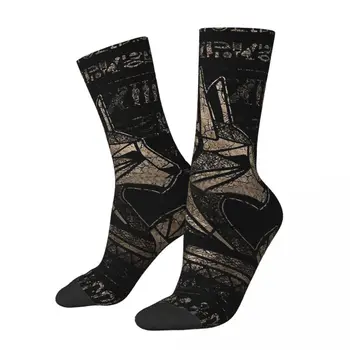 Vtipné Blázon Ponožky pre Mužov Bastet Egyptský Mačka Bohyne Vintage Zlato Hip Hop Harajuku Zvieratá, Umenie Šťastný Vytlačené Chlapci Posádky Ponožky Darček