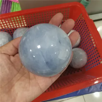 7 cm prírodný modrý celestite oblasti crystal ball modrý loptu crystal plavidlá na ozdobu