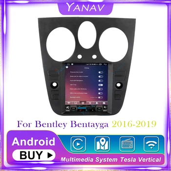 Android Stereo Prijímač autorádia GPS navigácia Pre Bentley Bentayga 2016-2019 HeadUnit Videa, Multimediálny Prehrávač Vertikálne Obrazovke