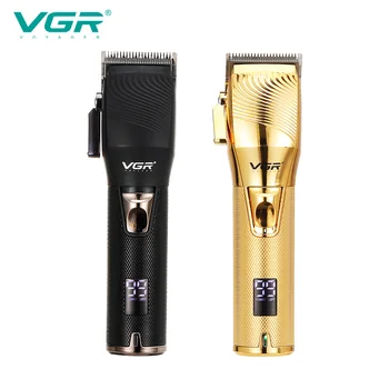 VGR 280 Hair Clipper Profesionálne Kaderníctvo Osobnej Starostlivosti Elektrický Digitálny Displej Olej Hlavu Push Nožnice Zastrihávač Pre Mužov VGR V280