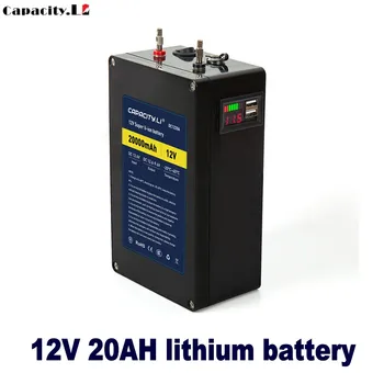 12V 20ah nabíjateľná lithium batéria, Mobilný telefón nabíjanie poklad s bms a 2usb a Rozvody príspevok