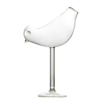 200 ml Tvorivé Vták-tvarované Koktail Okuliare, Transparentné Lead-free Vysoká Haly, Sklenené poháre na Víno Fire Pivo Pitnej Pohár