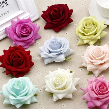 50pcs/taška Ruže kvet Hlavy umelé kvety hodvábu Kvetov romantické kvetinové steny svadobné auto dekor kvet domáce dekorácie